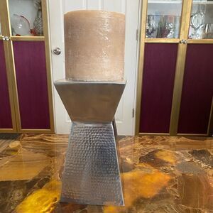 Studio Nova India , contemporary hammered metal candle holders